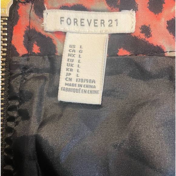 Leopard print, Pink, Black, Grey, Pleated, ruffle, skirt with slip & tulle,Large - Picture 4 of 10